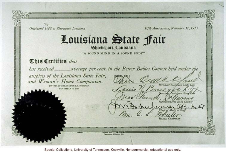 Better babies Certificate