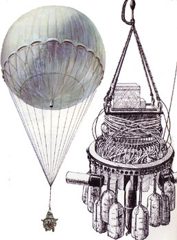 Japanese balloon bomb diagram