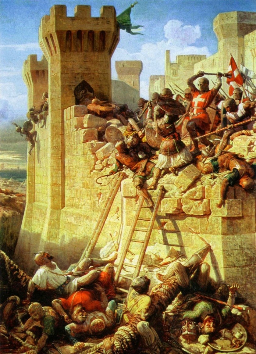 Dominique-Louis-FeÌ-reÌ-ol Papety - The Siege of Acre ca_ 1840