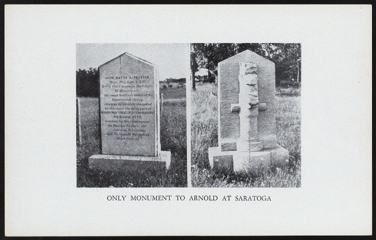 Saratoga Arnold Monument
