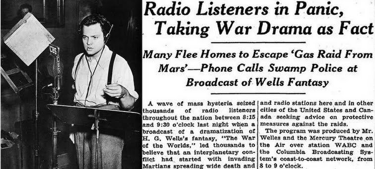 October 30, 1938 War of the&nbsp;Worlds