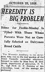 Vermont Eugenics: A Documentary History