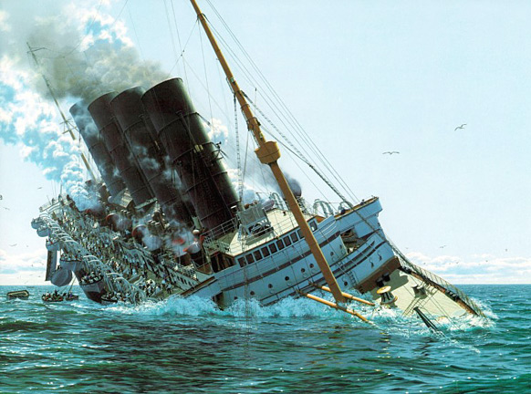 lusitania-sinking-color