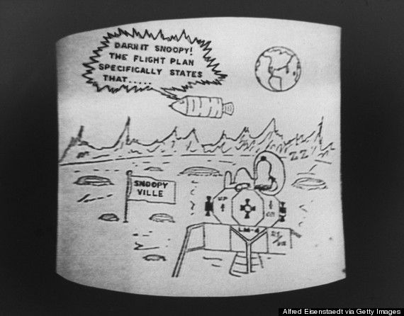 Imitation of Charles Schulz cartoon, mad