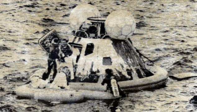 Apollo 13 after it came back to Earth.