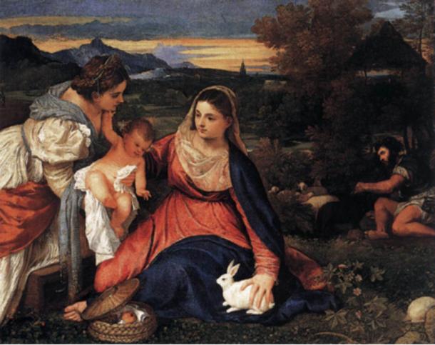 Madonna-of-the-Rabbit-by-Titian